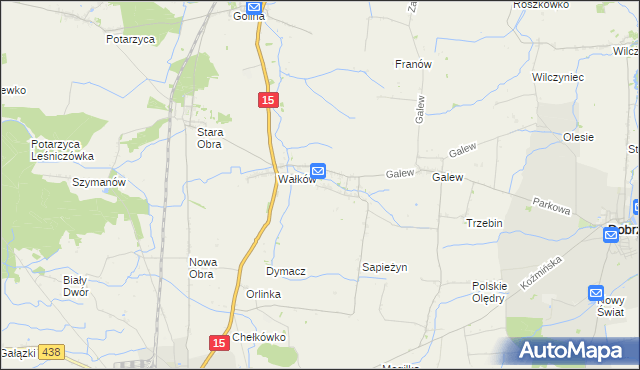 mapa Borzęcice, Borzęcice na mapie Targeo