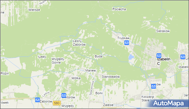 mapa Buda, Buda na mapie Targeo