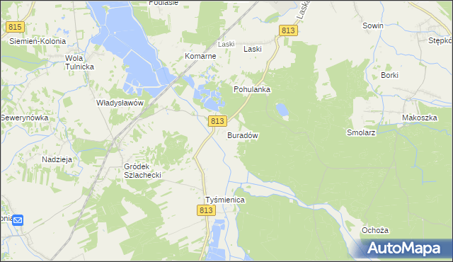 mapa Buradów, Buradów na mapie Targeo