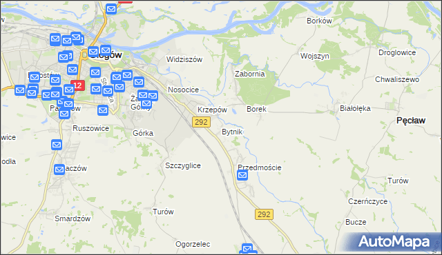 mapa Bytnik, Bytnik na mapie Targeo