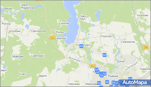 mapa Charzykowy, Charzykowy na mapie Targeo