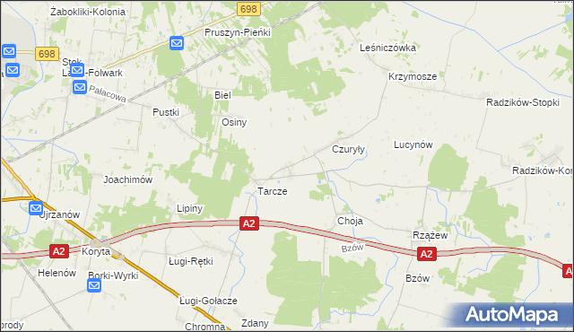 mapa Cielemęc, Cielemęc na mapie Targeo