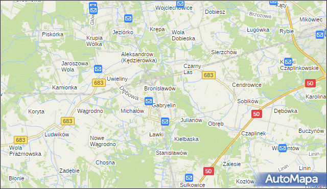 mapa Czachówek, Czachówek na mapie Targeo
