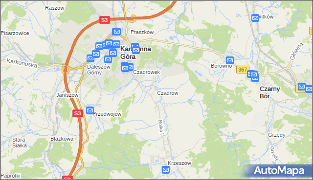 mapa Czadrów, Czadrów na mapie Targeo