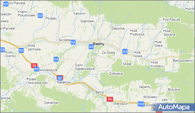 mapa Czaplów, Czaplów na mapie Targeo