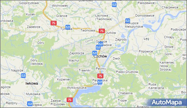 mapa Czchów, Czchów na mapie Targeo