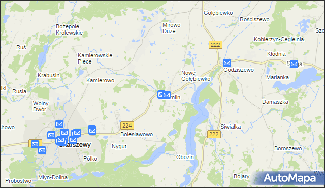 mapa Demlin, Demlin na mapie Targeo