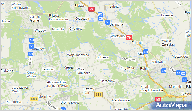 mapa Dobiesz, Dobiesz na mapie Targeo