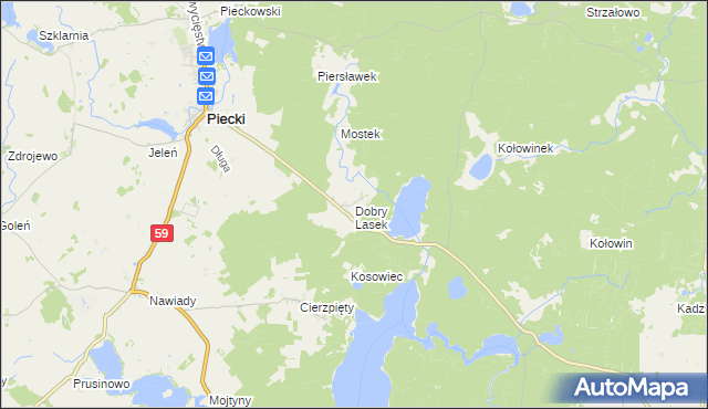 mapa Dobry Lasek, Dobry Lasek na mapie Targeo