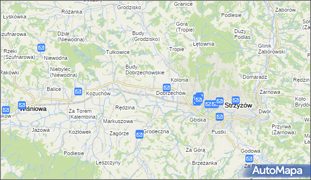 mapa Dobrzechów, Dobrzechów na mapie Targeo