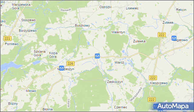 mapa Domachowo gmina Trąbki Wielkie, Domachowo gmina Trąbki Wielkie na mapie Targeo