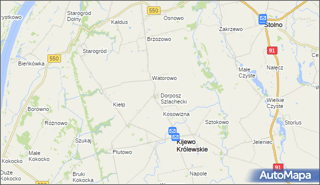 mapa Dorposz Szlachecki, Dorposz Szlachecki na mapie Targeo