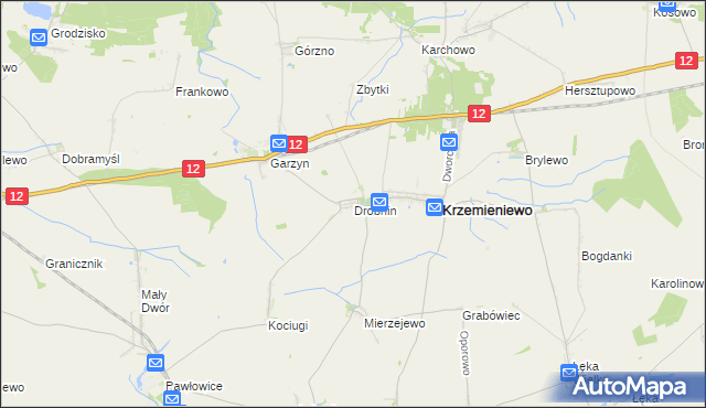 mapa Drobnin, Drobnin na mapie Targeo