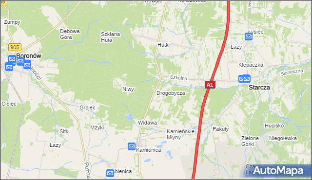 mapa Drogobycza, Drogobycza na mapie Targeo