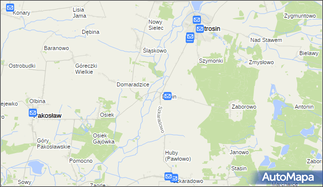 mapa Dubin, Dubin na mapie Targeo
