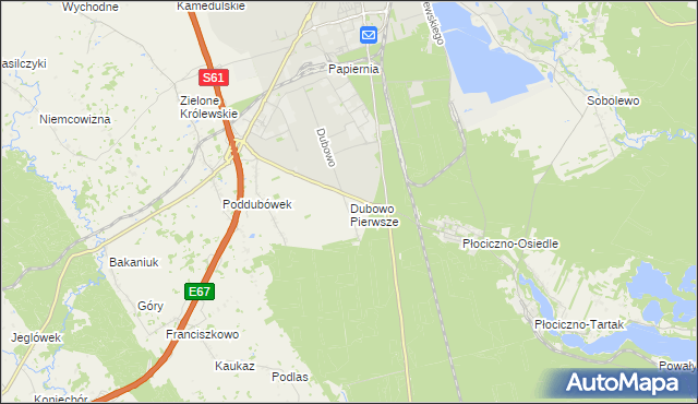 mapa Dubowo Pierwsze, Dubowo Pierwsze na mapie Targeo