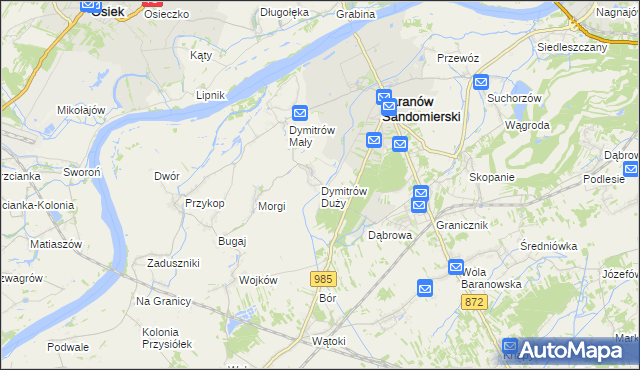 mapa Dymitrów Duży, Dymitrów Duży na mapie Targeo