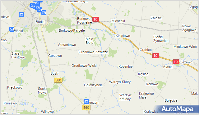 mapa Dziembakowo, Dziembakowo na mapie Targeo