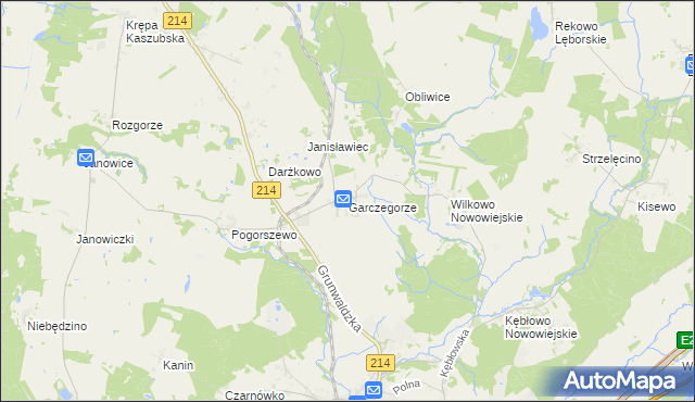 mapa Garczegorze, Garczegorze na mapie Targeo