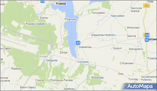 mapa Giewartów, Giewartów na mapie Targeo