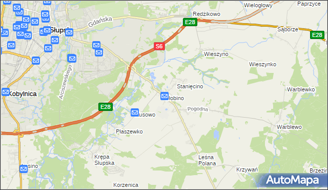 mapa Głobino, Głobino na mapie Targeo