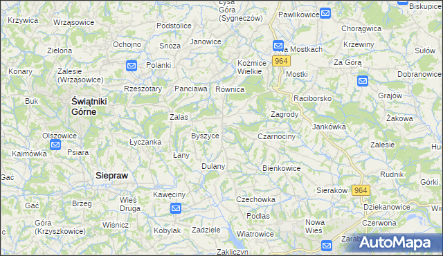 mapa Gorzków gmina Wieliczka, Gorzków gmina Wieliczka na mapie Targeo