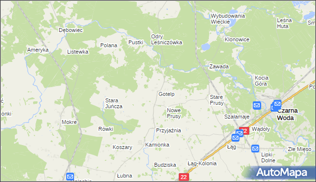 mapa Gotelp, Gotelp na mapie Targeo