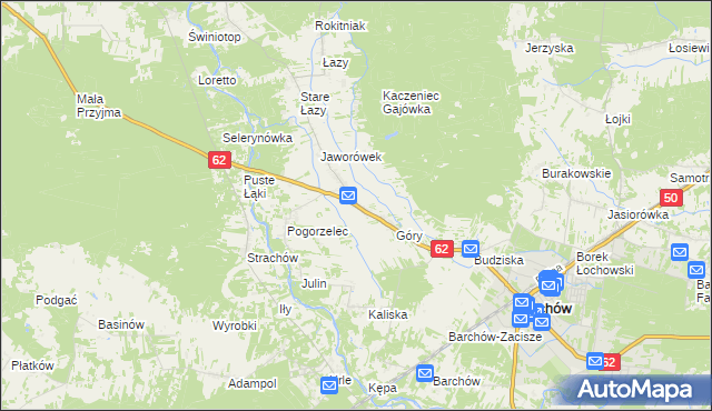 mapa Gwizdały, Gwizdały na mapie Targeo