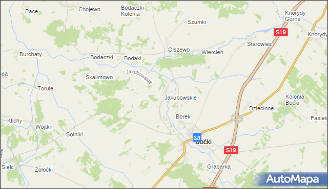 mapa Jakubowskie, Jakubowskie na mapie Targeo