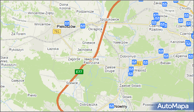 mapa Janów gmina Piekoszów, Janów gmina Piekoszów na mapie Targeo
