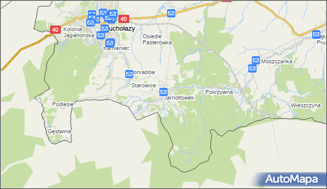 mapa Jarnołtówek, Jarnołtówek na mapie Targeo