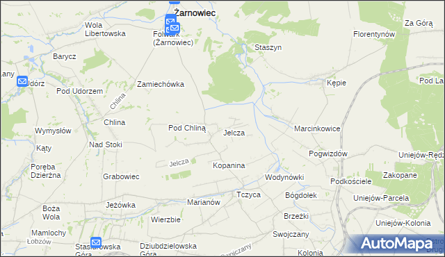 mapa Jelcza, Jelcza na mapie Targeo