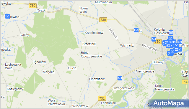 mapa Kazimierków, Kazimierków na mapie Targeo