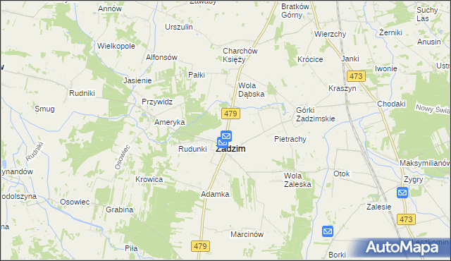 mapa Kazimierzew, Kazimierzew na mapie Targeo