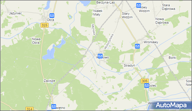 mapa Kębłowo gmina Wolsztyn, Kębłowo gmina Wolsztyn na mapie Targeo