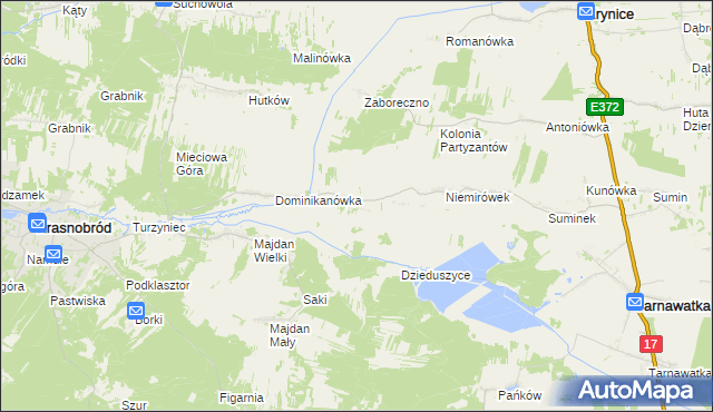 mapa Klocówka, Klocówka na mapie Targeo