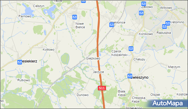 mapa Kłokęcin, Kłokęcin na mapie Targeo