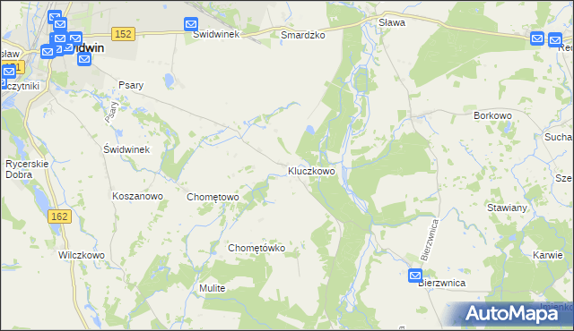 mapa Kluczkowo, Kluczkowo na mapie Targeo