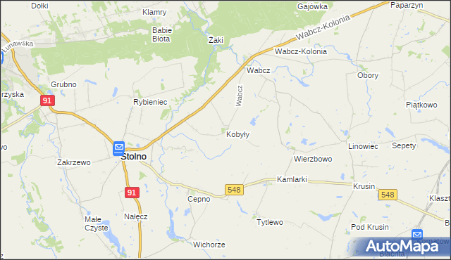 mapa Kobyły, Kobyły na mapie Targeo