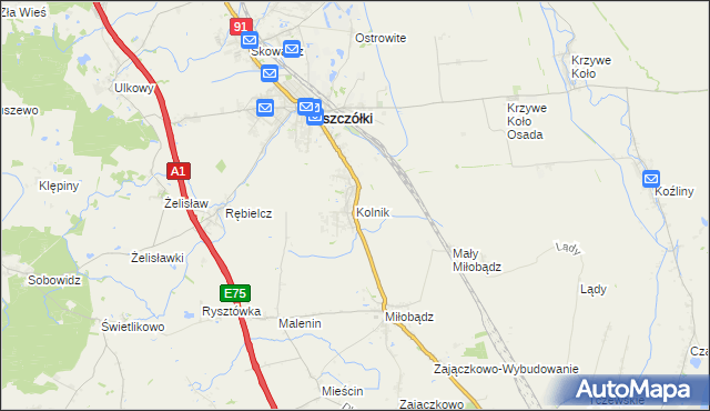 mapa Kolnik, Kolnik na mapie Targeo