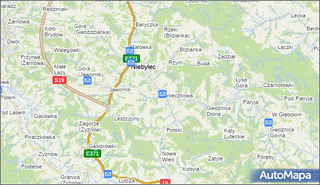 mapa Konieczkowa, Konieczkowa na mapie Targeo