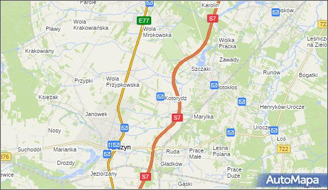 mapa Kotorydz, Kotorydz na mapie Targeo