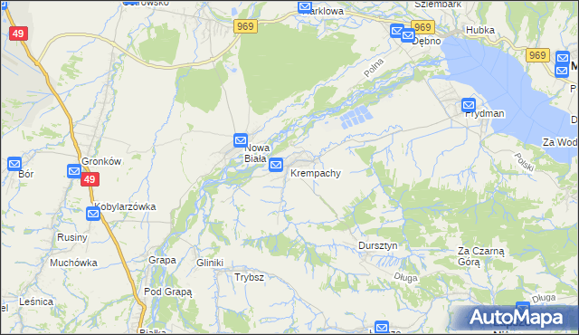mapa Krempachy, Krempachy na mapie Targeo