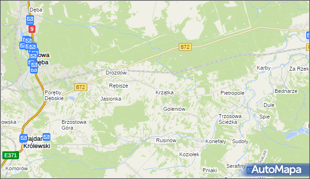 mapa Krzątka, Krzątka na mapie Targeo