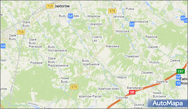 mapa Kuklówka Zarzeczna, Kuklówka Zarzeczna na mapie Targeo