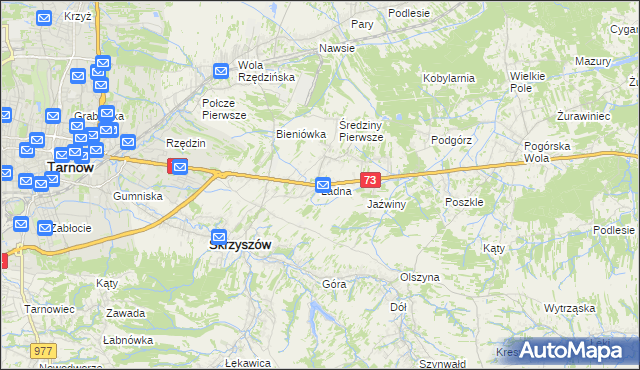 mapa Ładna, Ładna na mapie Targeo