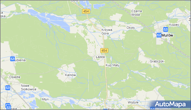 mapa Ładza, Ładza na mapie Targeo