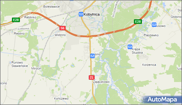 mapa Łosino, Łosino na mapie Targeo