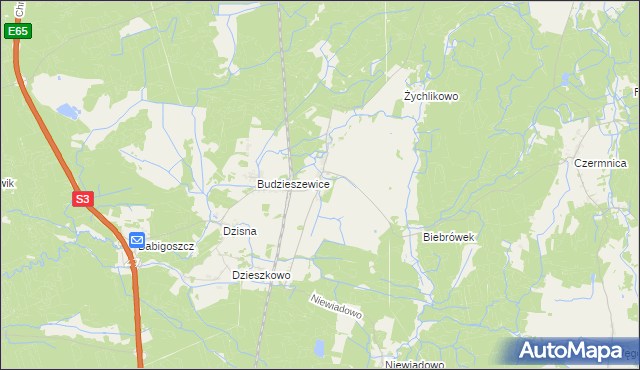 mapa Łoźnica, Łoźnica na mapie Targeo