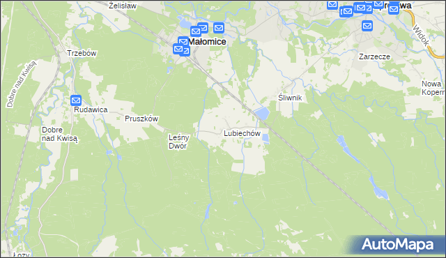 mapa Lubiechów, Lubiechów na mapie Targeo